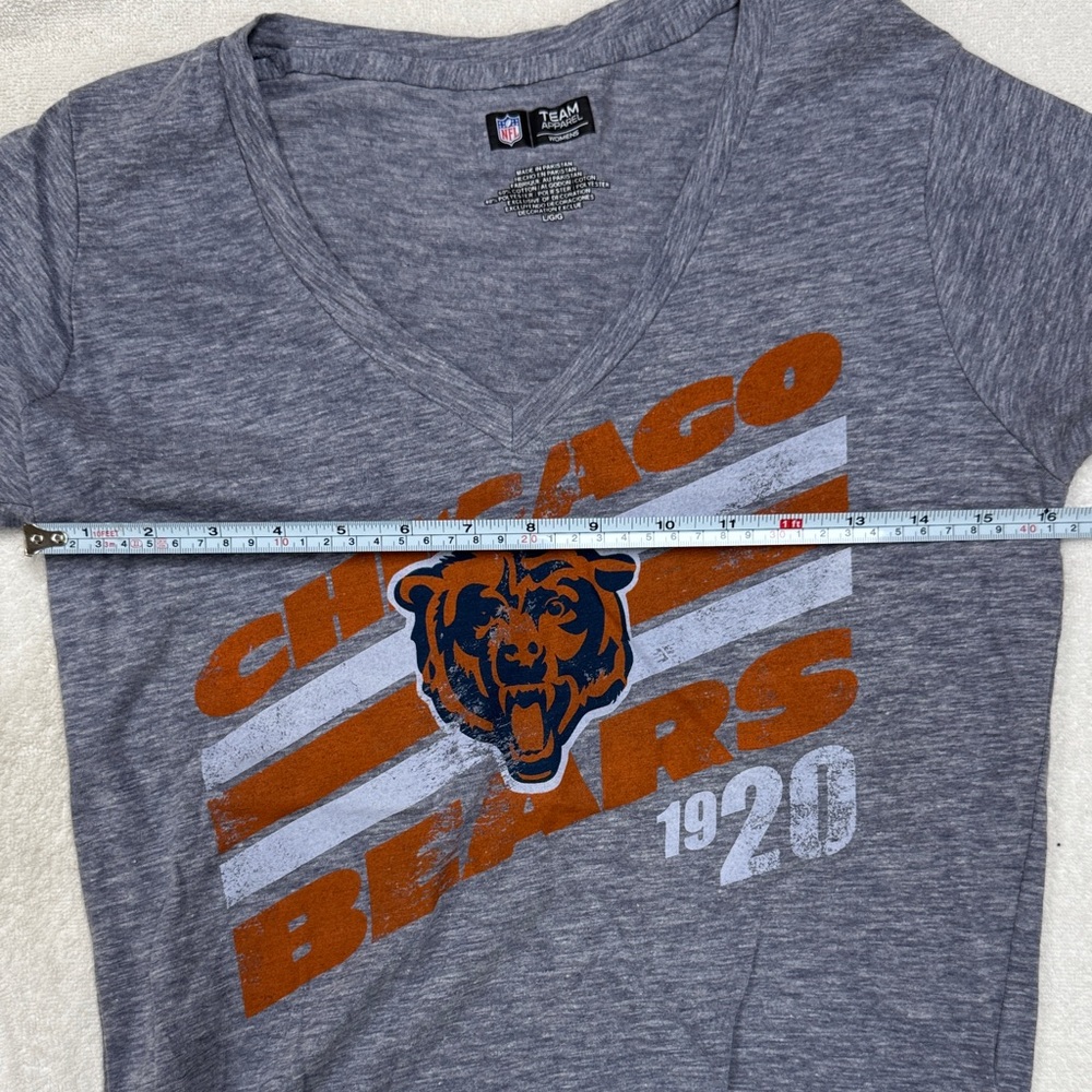 NFL Chicago Bears Heather Gray V-Neck Tee